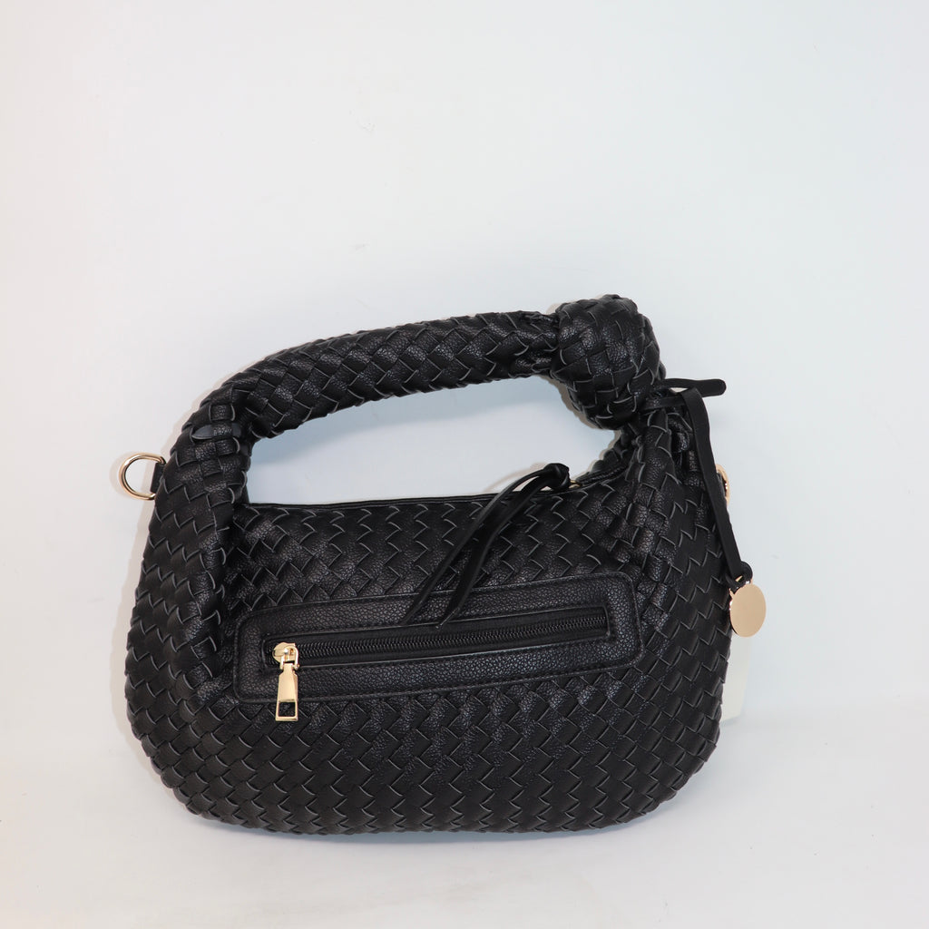 JODIE LUX, BORSA A MANO CON TRACOLLA INTRECCIATA, CON NODO, ELEGANTE, CLASSIC, CHIC
