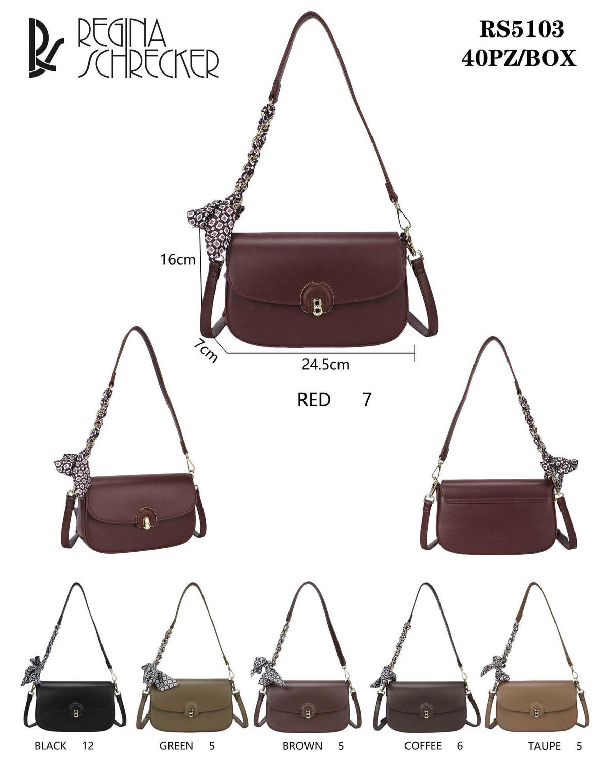 BORSA A SPALLA CON TRACOLLA, CON FIOCCO